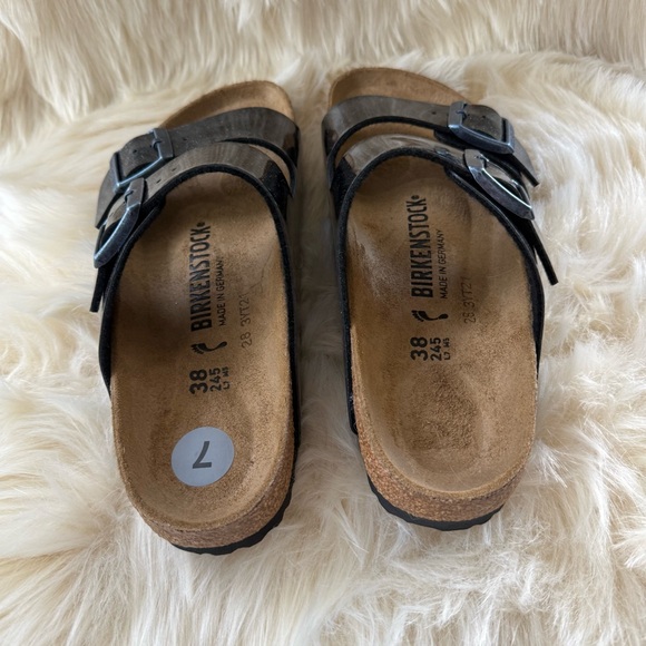 NWT Birkenstock Arizona Gator Gleam Sandals Size 7 - 7.5 - Picture 5 of 6